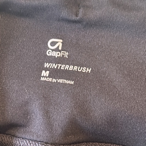 Gap Fit Women’s Black Leggings With White Patterns Size Medium - Picture 4 of 5